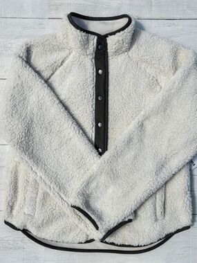 Sonoma NWT Sherpa Pullover Fleece Cream Jacket Women’s XS (Fits like a Small